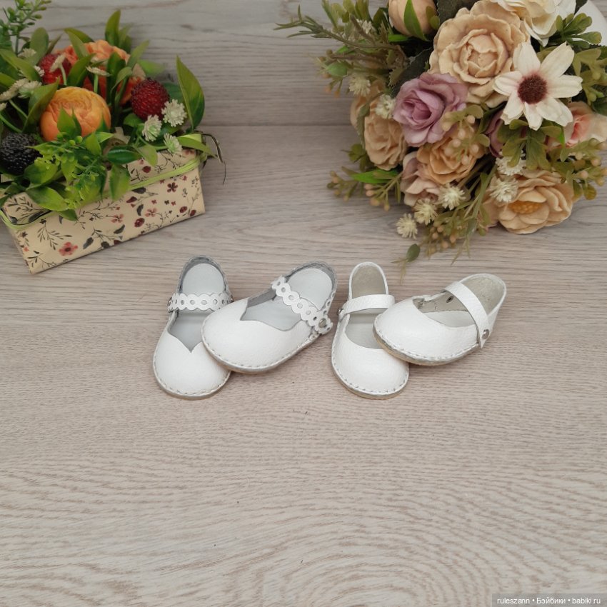 Туфельки из натуральной кожи для Готц 36 см (фото 2)