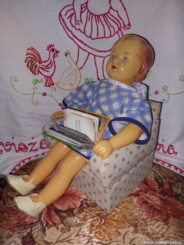Винтажная кукла, СССР, РХК, 50-е годы (фото 6)