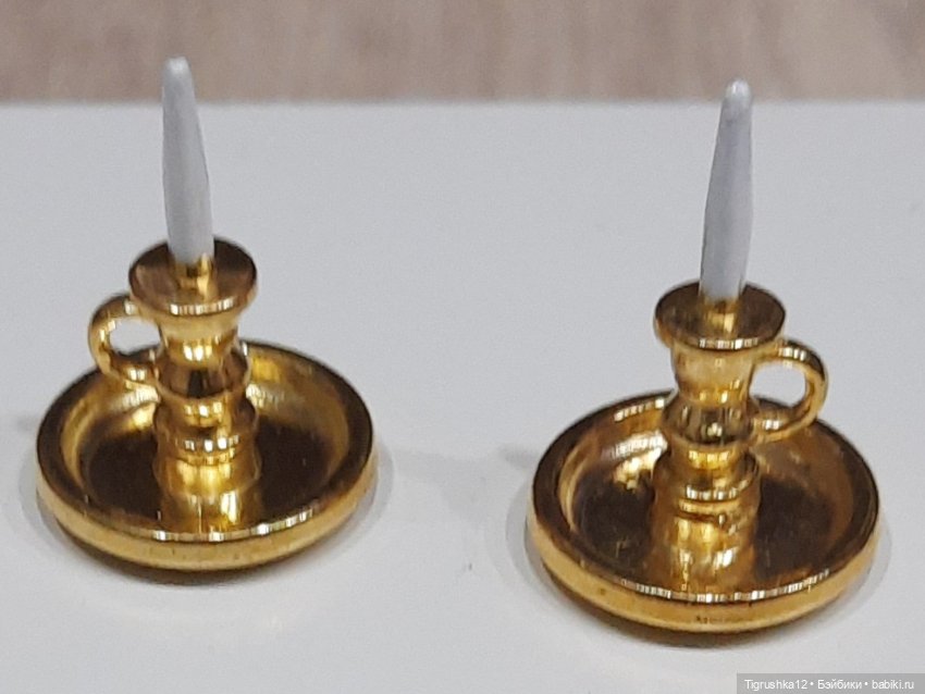 Подсвечники — Миниатюра для кукол
