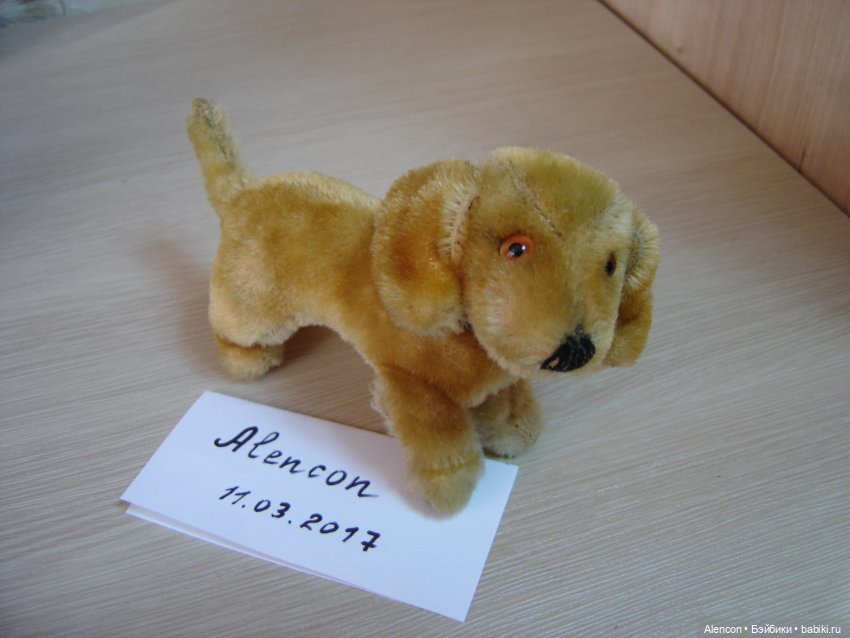 Старинная игрушка собачка такса Steiff (фото 4)