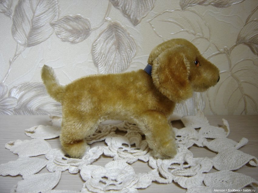 Старинная игрушка собачка такса Steiff (фото 3)