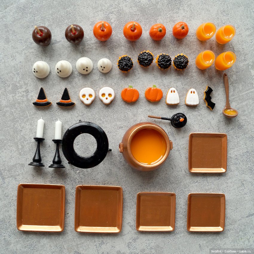 Набор для Хэллоуина №5 в масштабе 1:6 (фото 9)