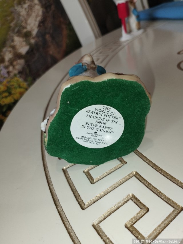 Продам чудесные статуэтки по произведению Беатрис Поттер "Кролик Питер" (фото 3)