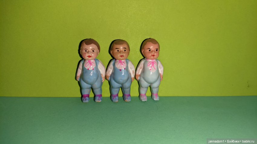 Редкие целлулоидные пупсики малыши Paul Muller, высота 5 см