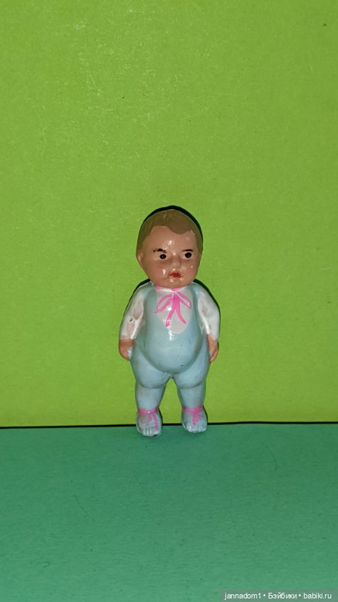 Редкие целлулоидные пупсики малыши Paul Muller, высота 5 см (фото 7)