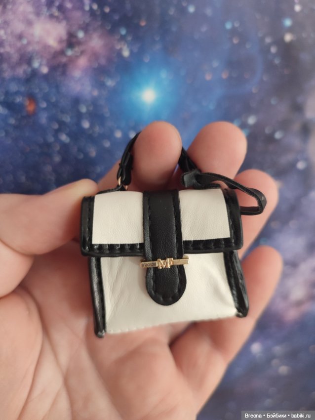 Сумочка зуру 3-ей волны: черно белая