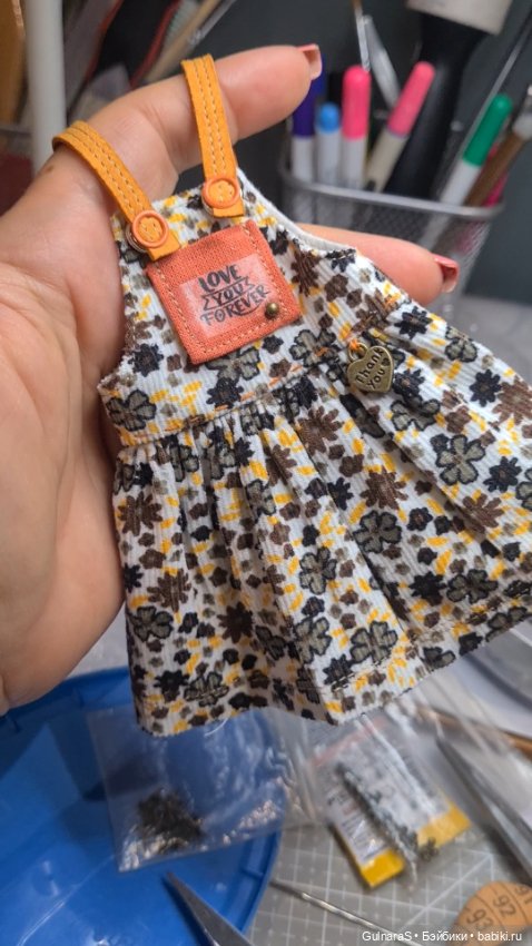 Сарафан для Птички Лоры — Одежда для BJD (фото 4)