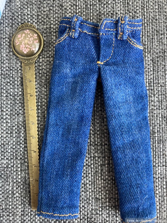 Джинсы на куклу БЖД и других 26 см