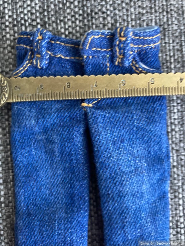 Джинсы на куклу БЖД и других 26 см (фото 4)