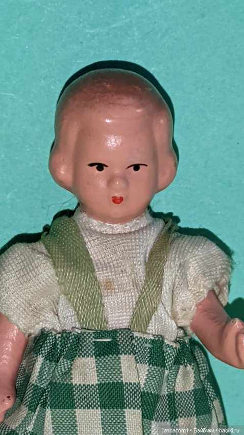 Керамическая куколка Tebu с рельефными волосами, высота 8,5 см (фото 6)