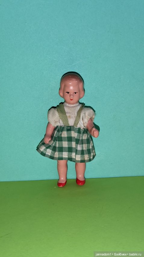 Керамическая куколка Tebu с рельефными волосами, высота 8,5 см