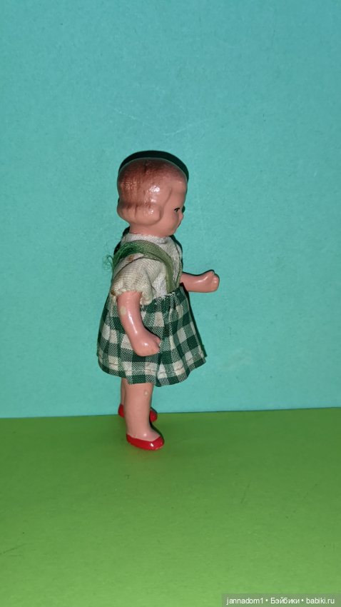 Керамическая куколка Tebu с рельефными волосами, высота 8,5 см (фото 4)