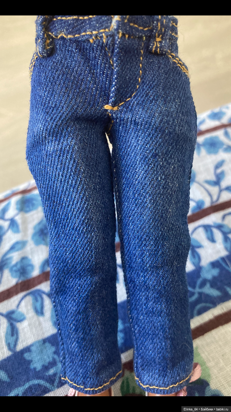 Джинсы на куклу БЖД и других 26 см (фото 5)
