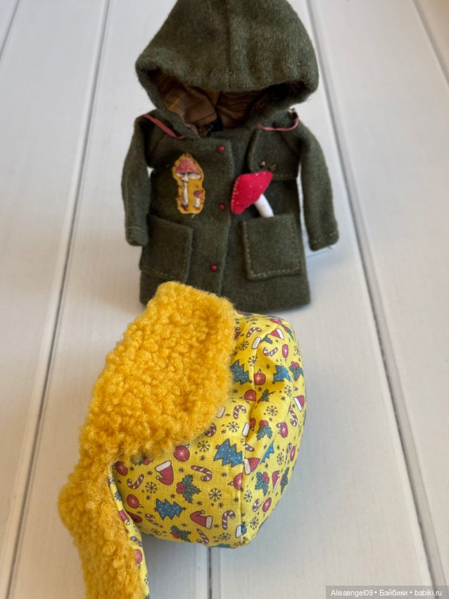 Пальто с шапкой на блайз — Одежда для BJD (фото 3)