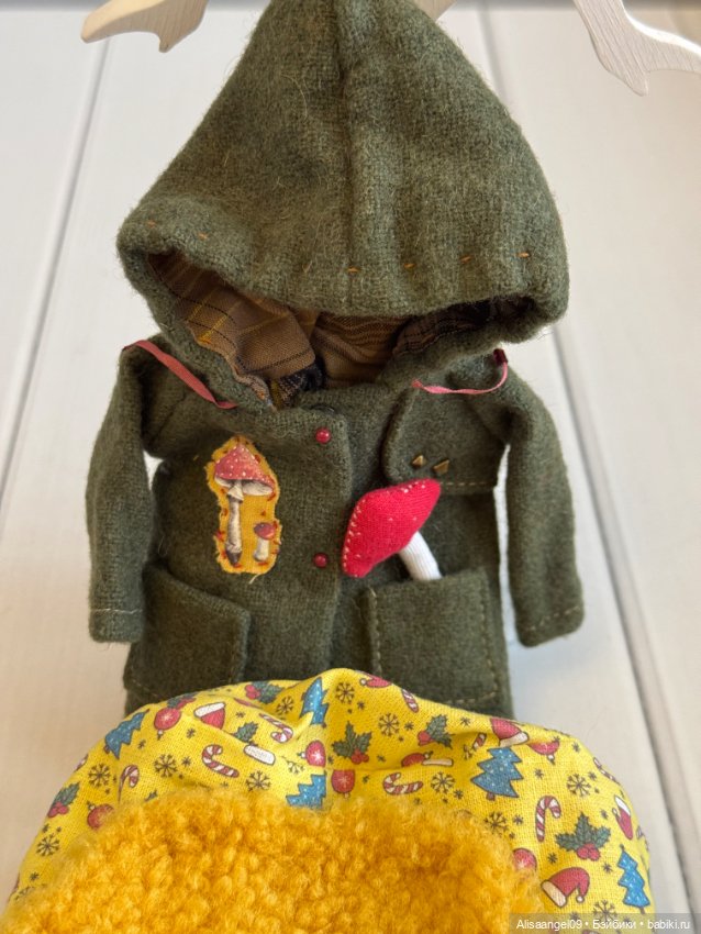 Пальто с шапкой на блайз — Одежда для BJD (фото 2)