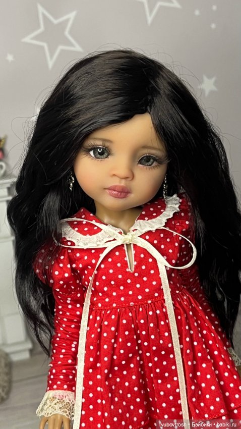 Парик натуральный черный 8/9 для Паола Рейна