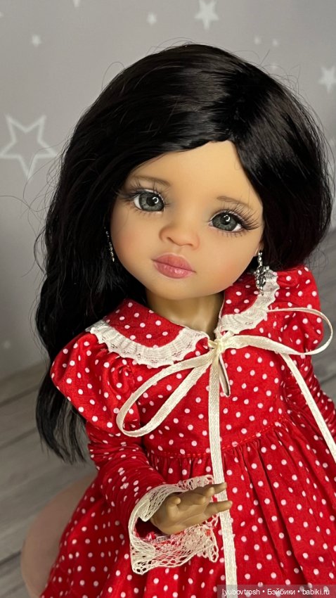 Парик натуральный черный 8/9 для Паола Рейна