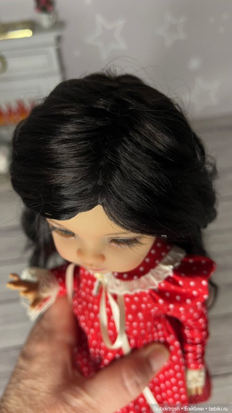 Парик натуральный черный 8/9 для Паола Рейна (фото 2)