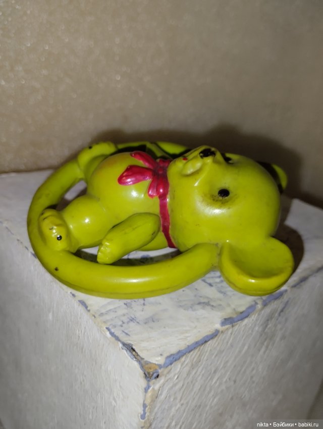 Погремушка СССР Мишка — Винтажные куклы и игрушки детства (фото 6)