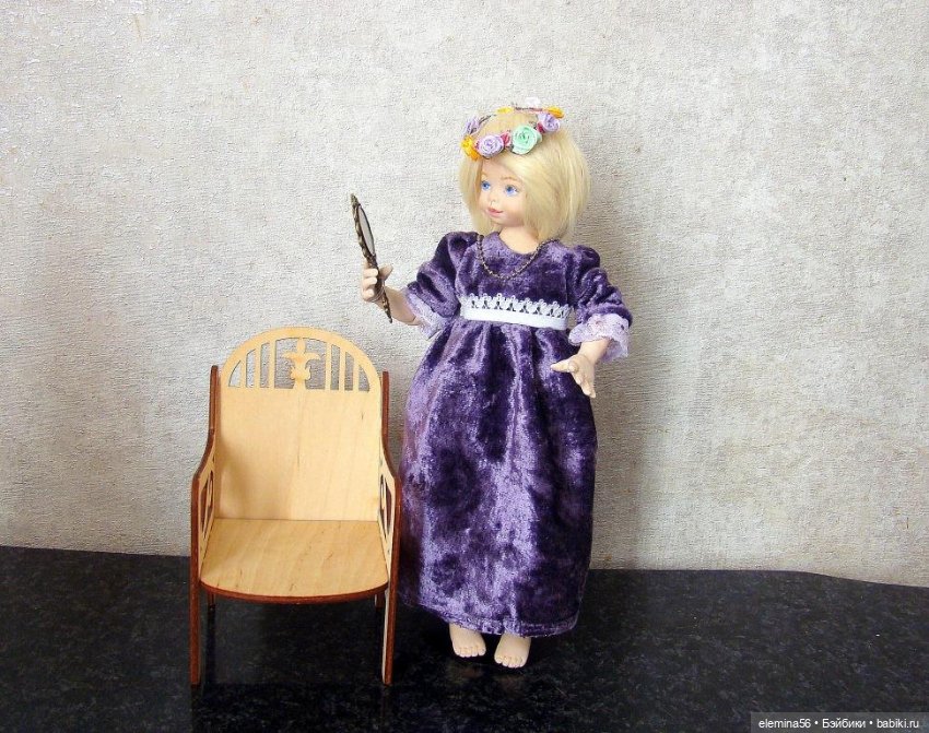 Интерьерная будуарная кукла: "Свет мой зеркальце..." (фото 6)