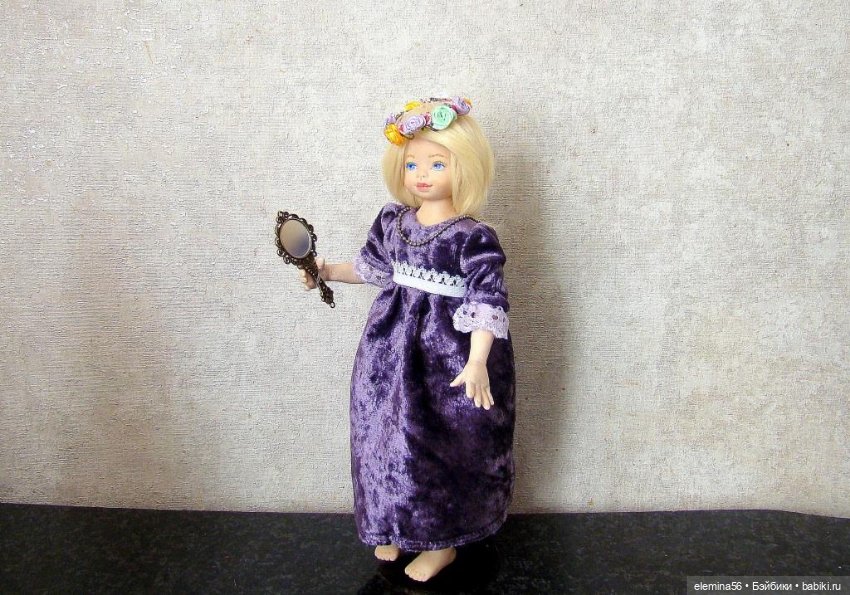Интерьерная будуарная кукла: "Свет мой зеркальце..." (фото 3)