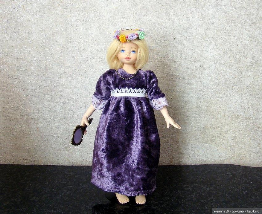 Интерьерная будуарная кукла: "Свет мой зеркальце..." (фото 7)