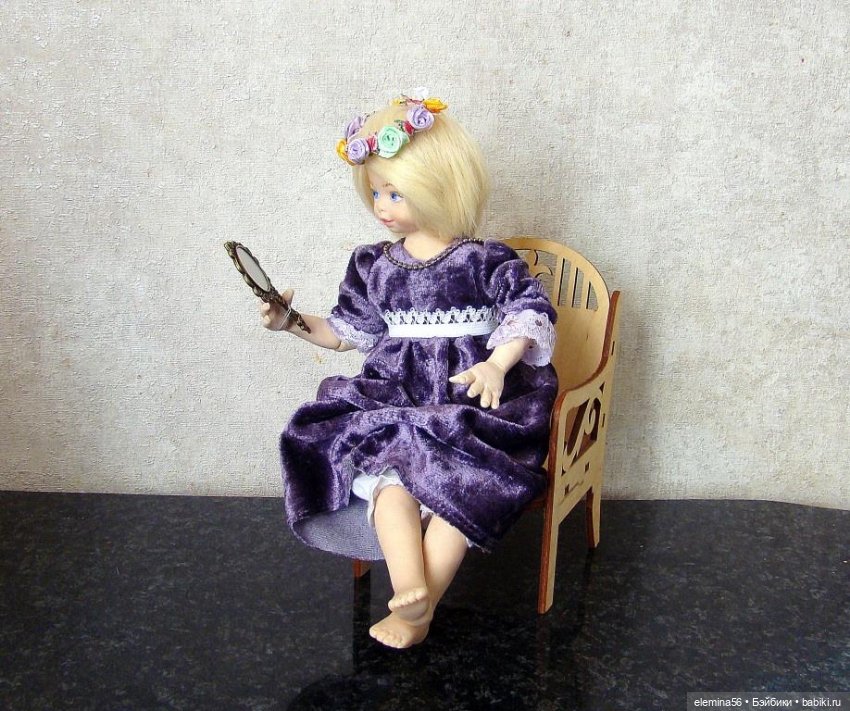 Интерьерная будуарная кукла: "Свет мой зеркальце..." (фото 5)