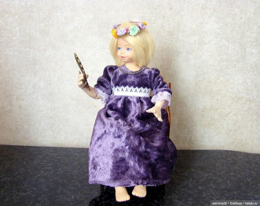 Интерьерная будуарная кукла: "Свет мой зеркальце..." (фото 4)
