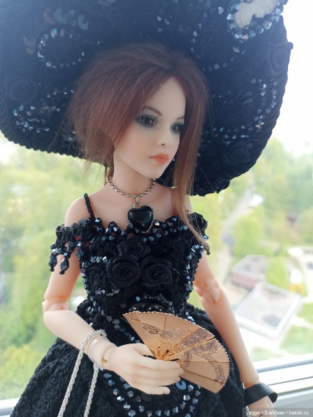 Леди в черном — Авторские куклы BJD (фото 4)