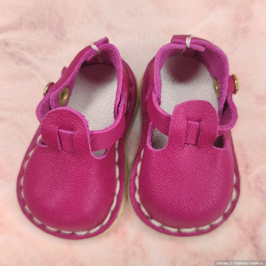 Туфли с ремешком для Paola Reina, малиновые. № 10