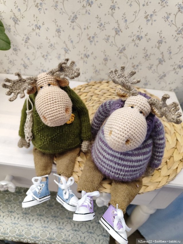 Вязаный лось — Авторские игрушки