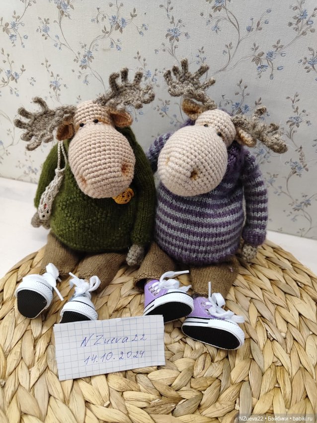 Вязаный лось — Авторские игрушки (фото 2)