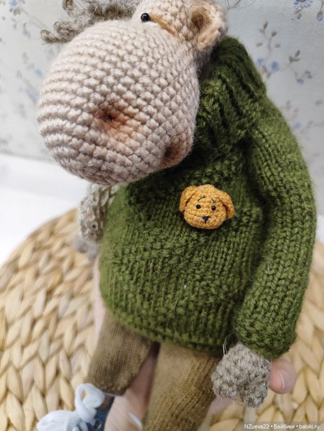 Вязаный лось — Авторские игрушки (фото 3)