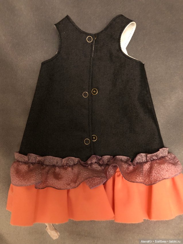 Джинсовый сарафан для кукол Готц 50 см (фото 2)