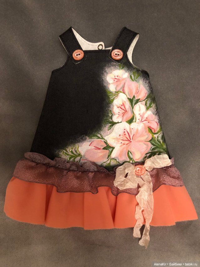 Джинсовый сарафан для кукол Готц 50 см