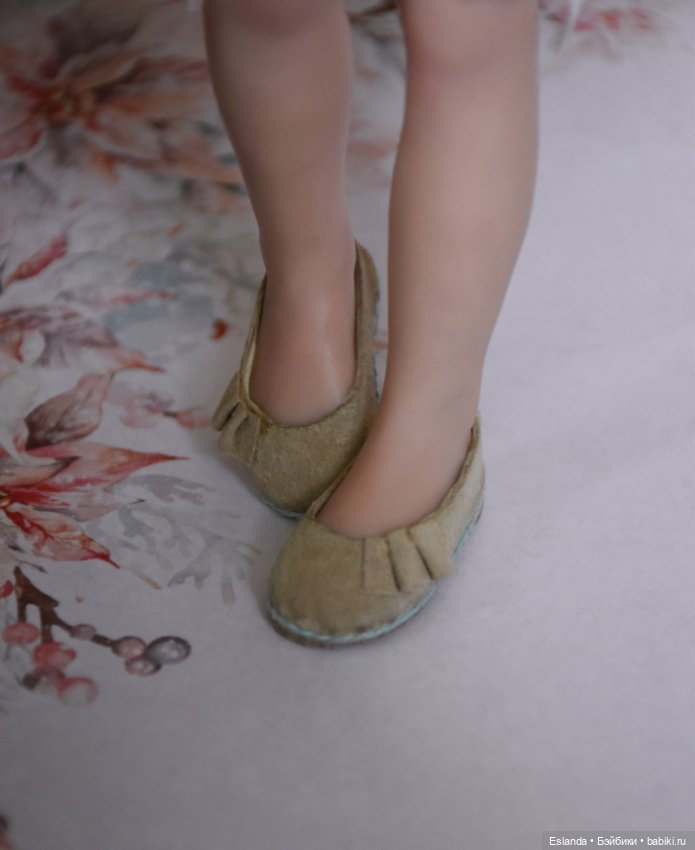 Балетки из замши для кукол (фото 2)