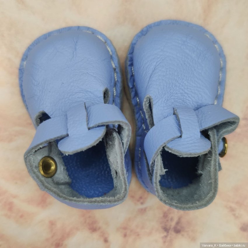Туфли с ремешком для Paola Reina, голубые, № 12 (фото 5)