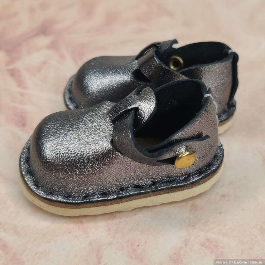 Туфли с ремешком для Paola Reina, темное серебро, № 7 (фото 2)