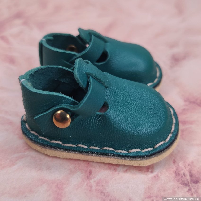 Туфли с ремешком для Paola Reina, изумрудные, № 11 (фото 3)