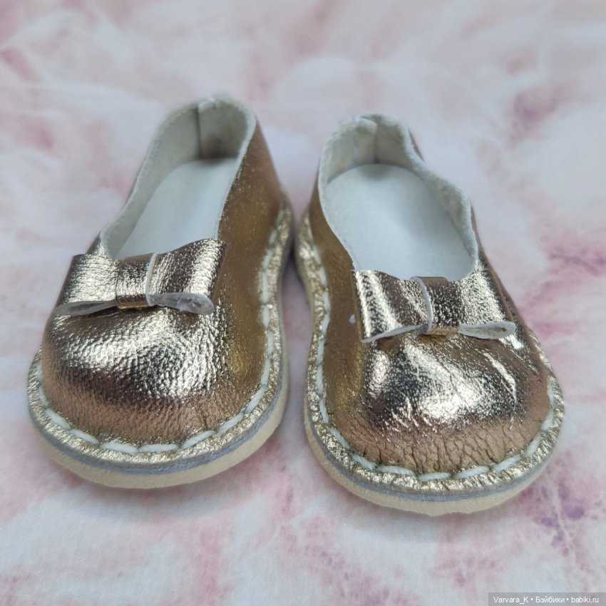 Туфли - балетки для Paola Reina, золотые, № 13 (фото 5)