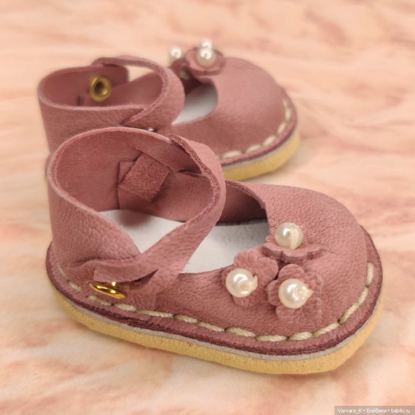 Туфли с ремешком для Paola Reina, "пыльная роза", № 5 (фото 3)