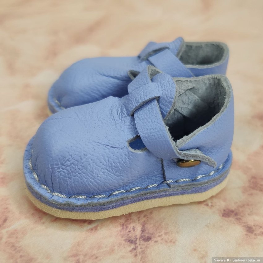 Туфли с ремешком для Paola Reina, голубые, № 12 (фото 4)