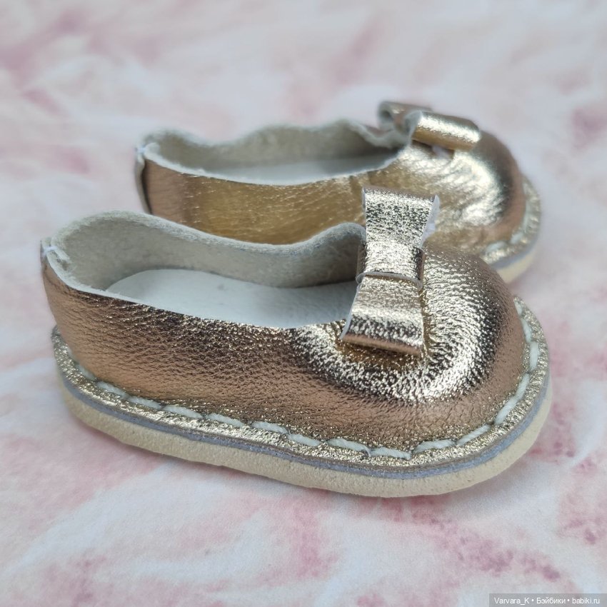 Туфли - балетки для Paola Reina, золотые, № 13 (фото 4)