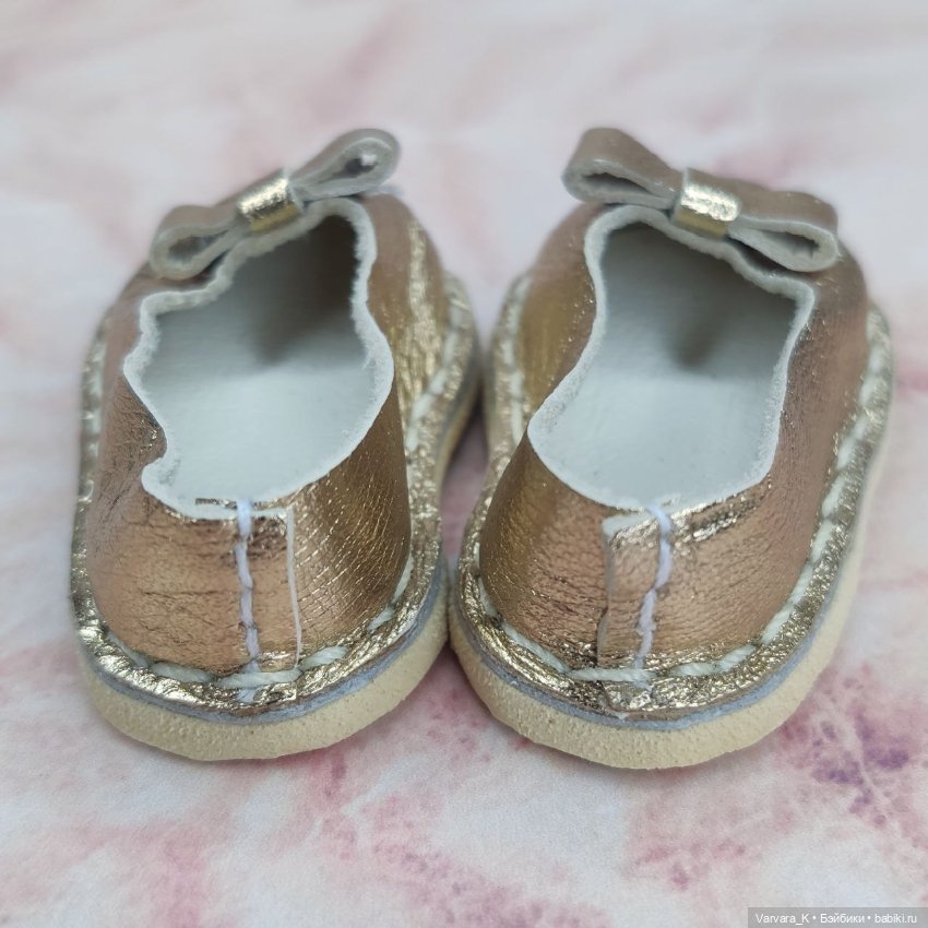 Туфли - балетки для Paola Reina, золотые, № 13 (фото 3)