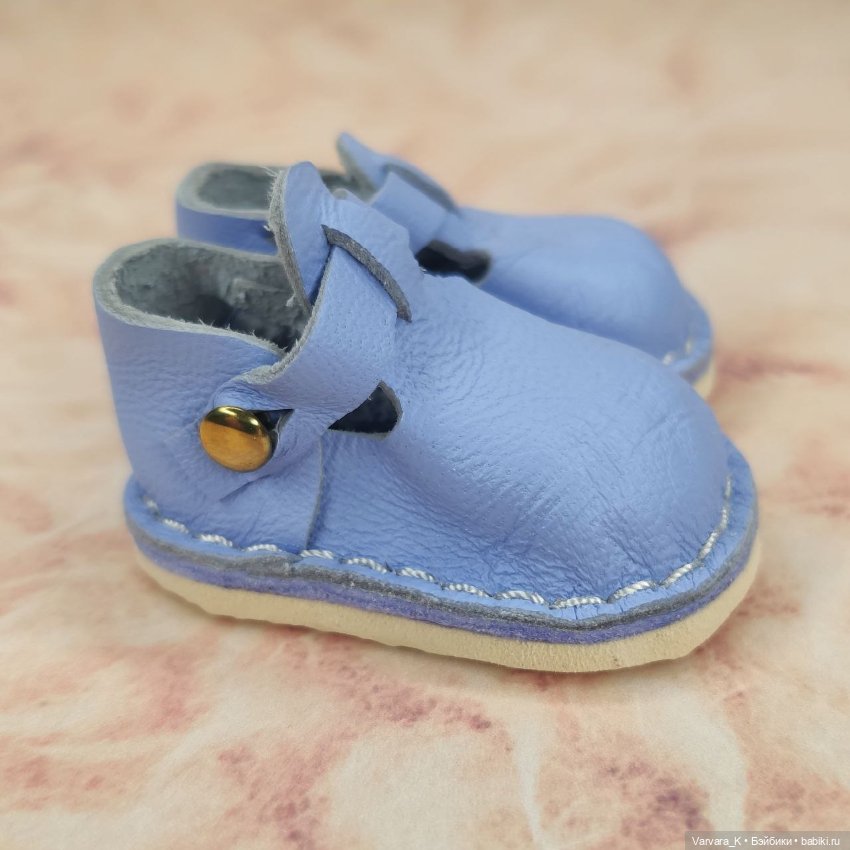 Туфли с ремешком для Paola Reina, голубые, № 12 (фото 2)