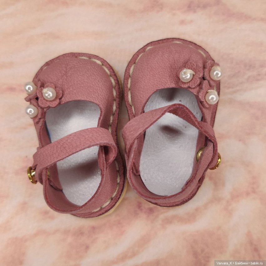 Туфли с ремешком для Paola Reina, "пыльная роза", № 5 (фото 5)