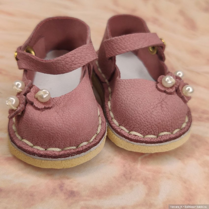 Туфли с ремешком для Paola Reina, "пыльная роза", № 5 (фото 4)