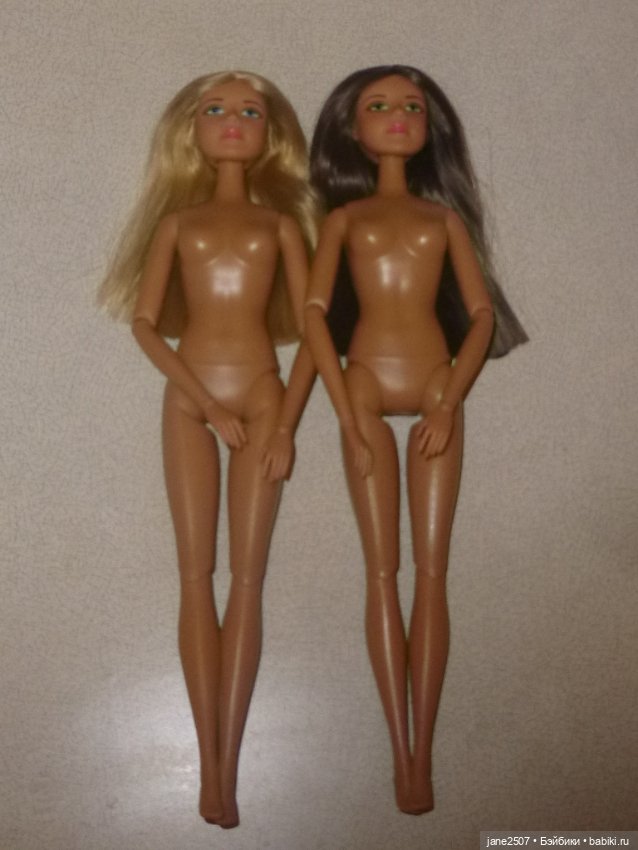 Игровая шарнирная кукла 30 см (Китай) новая - размер Барби - лот из двух (блондинка и шатенка) (фото 2)