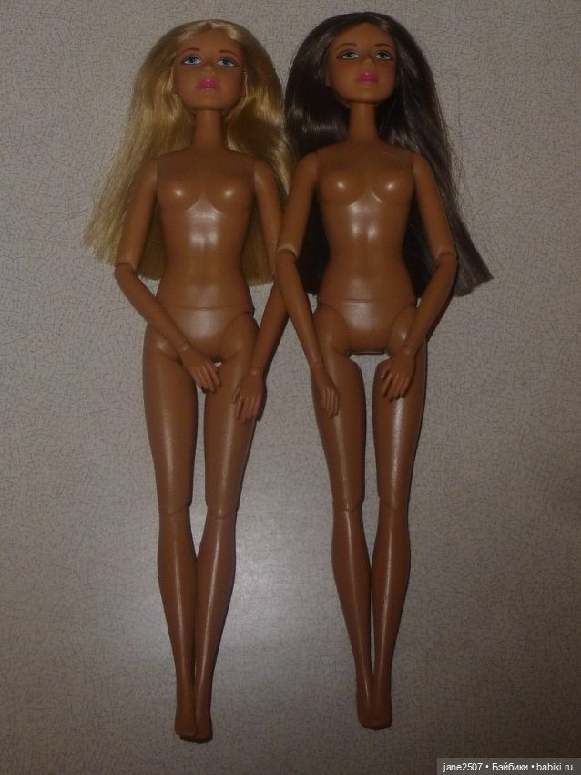 Игровая шарнирная кукла 30 см (Китай) новая - размер Барби - лот из двух (блондинка и шатенка)
