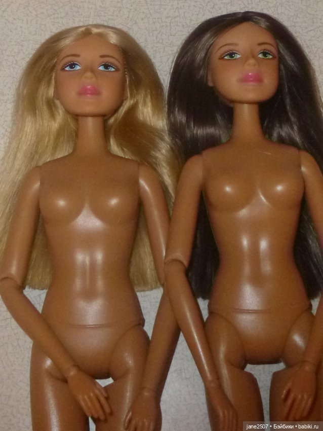 Игровая шарнирная кукла 30 см (Китай) новая - размер Барби - лот из двух (блондинка и шатенка) (фото 3)